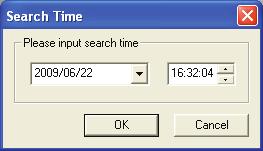 ONLINE SOFTWARE Search This option allows you to search a specified date and time of footage you want to view.