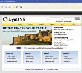 NETWORKING GUIDE Step 1 DYNDNS.COM ACCOUNT SETUP (required if using DYNDNS.ORG) 1. Open internet explorer and type http://www.dyndns.org in the address bar. 2.