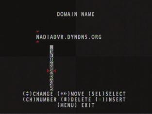 COM account) On your DVR go to MENU, then NETWORK SETUP and move cursor down to DDNS setup and press enter.