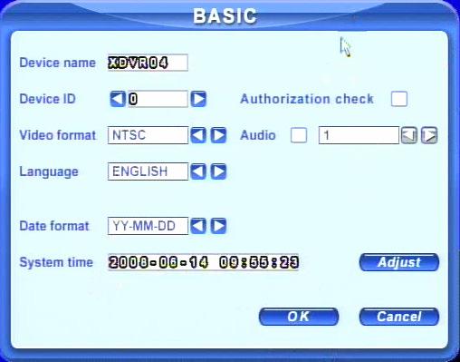 QSTD2400 Series DVR User s Manual 4.2.1 Basic Configuration Click BASIC to enter Basic Configuration shown as Fig. 4.4. Basic Configuration Fig 4.
