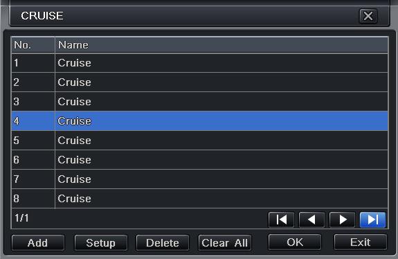 Select the serial number of the preset point, set the preset name.