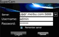 name), user name and password Click Remember server to
