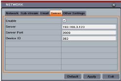 The setting steps are as follows: Step 1: In the server interface, select Enable as shown in the Fig 4-28.