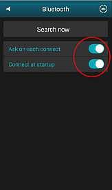 Enable Ask on each connect and Connect at startup. C 6.