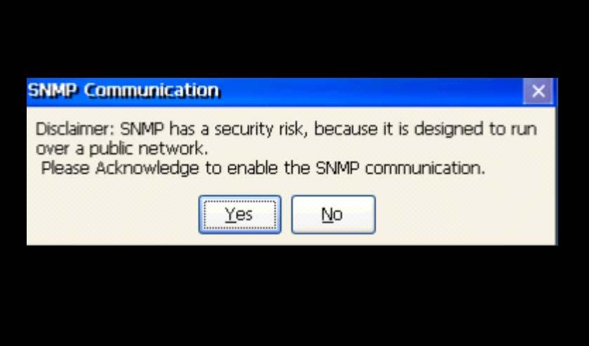 3.9.5 Enable or Disable SNMP Agent The QuickPanel + Operator Interface can be enabled as a Simple Network Management Protocol (SNMP) Agent with the capability to communicate with SNMP Managers for