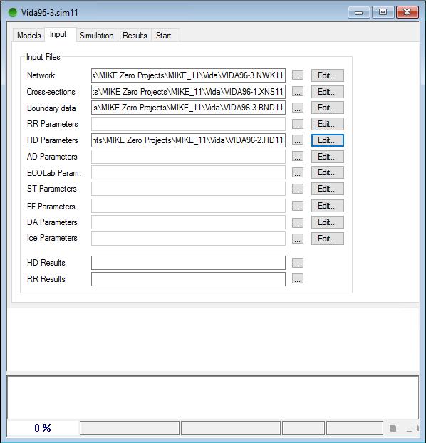 Setting Up a Simulation 6 Setting Up a Simulation 6.1 Using the Simulation Editor The Simulation Editor combines all information necessary for MIKE 11 to perform a simulation.