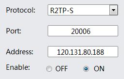 NVP-903 Series User Maual 5) R2TP-S Figure4.8 R2TP-S Protocol: Set Protocol to R2TP-S Port: Trasport port for R2TP-S trasmissio.