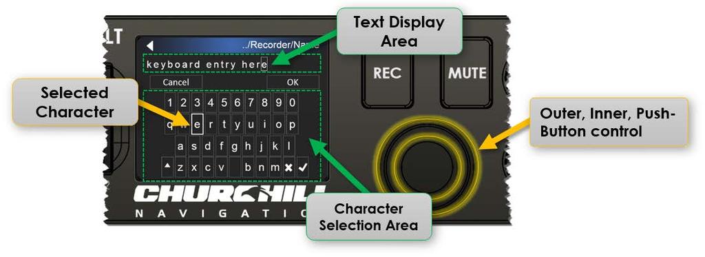 1] Accessing the Setup menu. Using the On-Screen Keyboard The on-screen keyboard is utilized extensively by the setup menu.