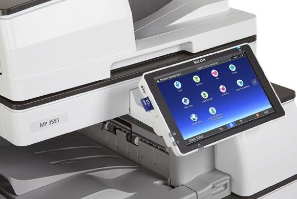 Speed up your workflow Get in touch with productivity Designed with RICOH Workstyle Innovation Technology, the customizable 10.