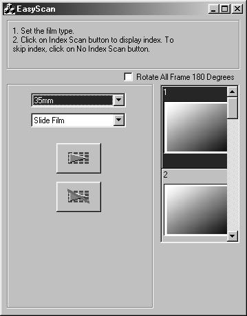 LAUNCHING EASY SCAN UTILITY Easy Scan Utility Window While the Minolta Easy Scan Utility software is functioning, the