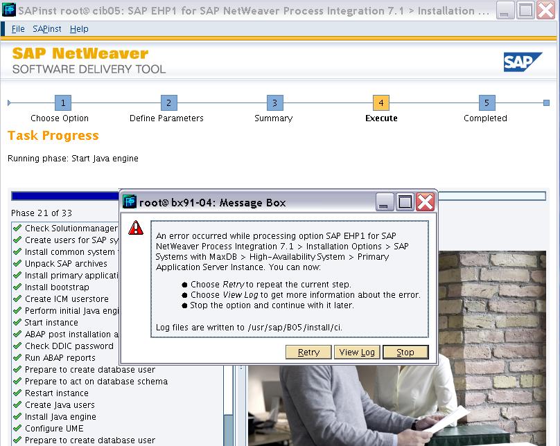 Installing SAP 7.1 To solve the problem: 1.