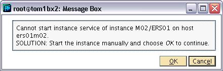 2 Start the instance by ff_service.sh -s M02 -t ers -i 01 -a start 2.