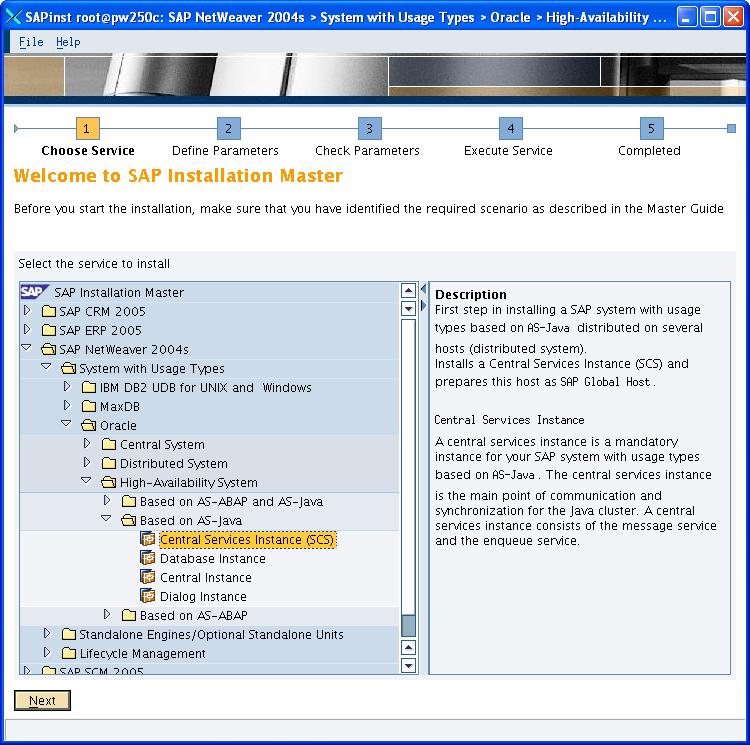 Installing NetWeaver 7.0SR3 12.1 Installation of SAP Solutions 1. Select one of the SAP solutions. It has no effect which DB or SAP solution you want to install.