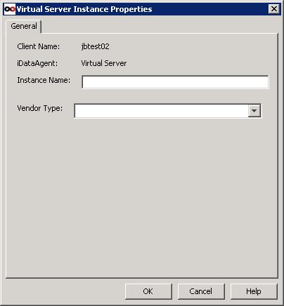 Figure 16: CommCell Browser Right-Click on Virtual Server All Tasks Create New Instance Figure 17: Virtual