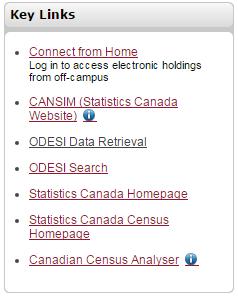 Converting census data into GIS data For those interested in analyzing Canadian demographics data, census data can be downloaded directly from ODESI or the Canadian Census Analyser.