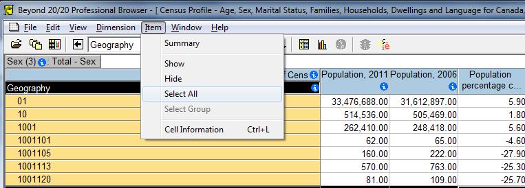 Creating a census dataset for GIS data creation For this tutorial, a census subdivision dataset will be created.