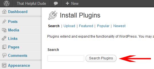 In the search bar, enter the name of the plugin you're looking for then hit "Search Plugins"