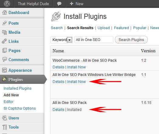 Once you find the plugin you're after, click "Install" and after the plugin and downloaded, click activate. Now you have the plugin installed, activate and ready to be customised.