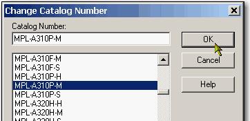 From the Data Source pull-down menu, choose Catalog Number. 6. Click Change Catalog.