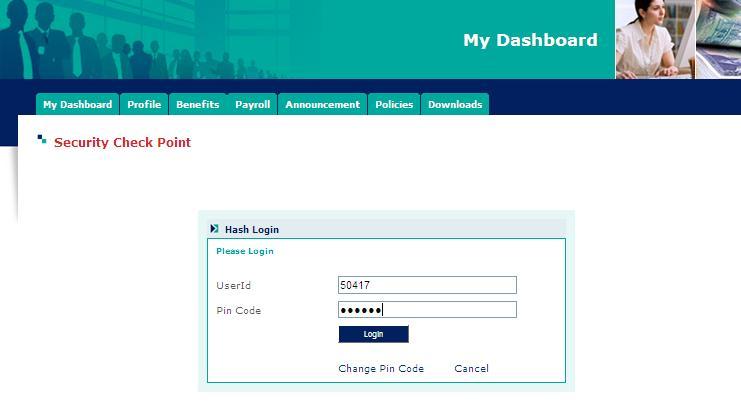 My Payroll VIEW TAX WORKING Click on My Taxation from the menu given under My Payroll on My Dashboard At the Security Check Point, enter your pin code in PIN CODE field and click on Login Select the