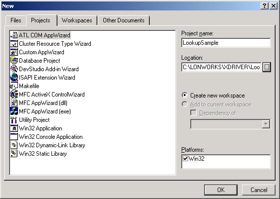 Creating a Custom Lookup Extension Component This section provides procedures to follow when creating the framework for your custom Lookup Extension Component using Microsoft Visual C++ 6.