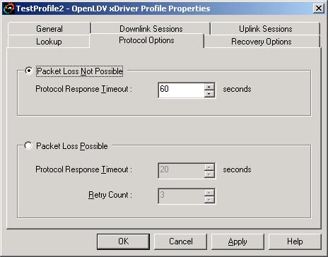 Figure 3.24 Protocol Options Tab 8.