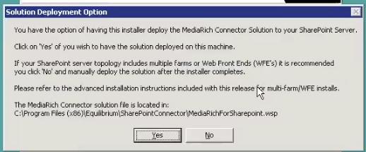 Installation Procedures 1: Installing MediaRich ECM For SharePoint Connector: (Clean Install) 1. Download and unzip the MediaRich SharePoint Connector onto your Central Admin server 2.
