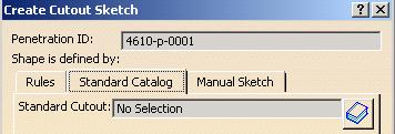 If, instead, you want to select a sketch from a catalog, then select the Standard