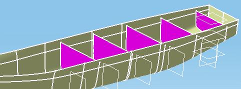 Drag (using the left mouse button) to select parallel cross planes in the geometry area using a bounding outline. Selected planes are identified in the dialog box. 11.