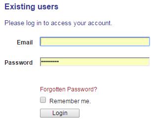 3.2 Access the RMS 1. Enter your email and password before clicking the Login button.