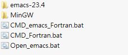 Goto the folder \GNU_emacs_Fortran Click CMD_emacs_Fortran.bat to open command prompt console and Emacs editor >dir >mkdir examples >cd examples In Emacs editor, create a new file named 2-2.