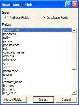 These merge fields vary according to selected txt file. 19.
