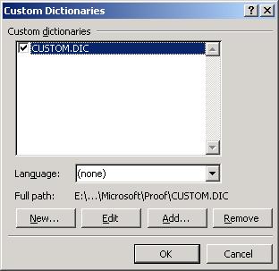 Word will always suggest corrections for words it doesn t recognise. Suggest from main dictionary only. If this option is selected, Word will only suggest words from the Main dictionary.