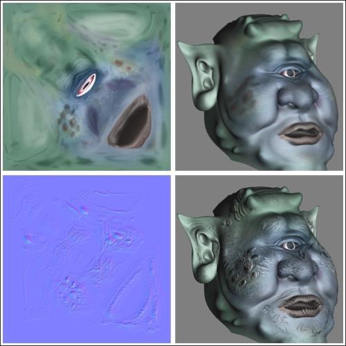Normal Mapping Example: Ogre OpenGL 4 Shading Language Cookbook (2 nd edition) by David Wolff (pg 130) Base color texture (used this in place of