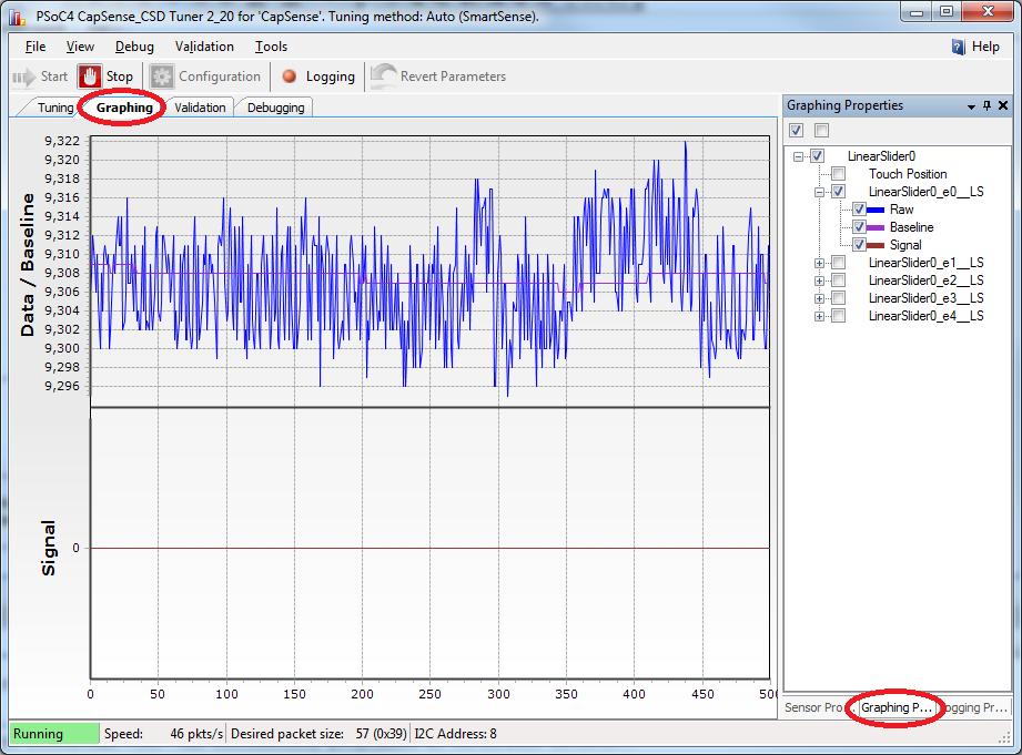 Code Examples 4. Select the sensor parameters to observe, as shown in the following figure.