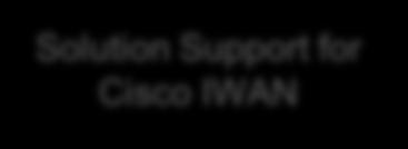 Cisco Services for IWAN IWAN Advise and Implement Services Solution Support for Cisco IWAN Network Optimization Service Managed Networks for IWAN Planning, design and validation for IWAN network and