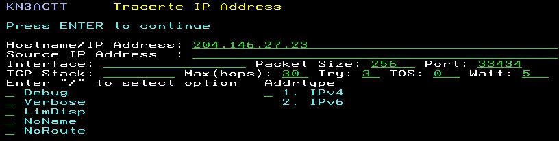 The IP address might be outside a firewall.