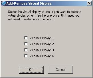 Add-Remove Virtul Disply 74 During instlltion nd strtup of EsyMP Network Projection on Windows, the Add-Remove Virtul Disply screen is displyed.