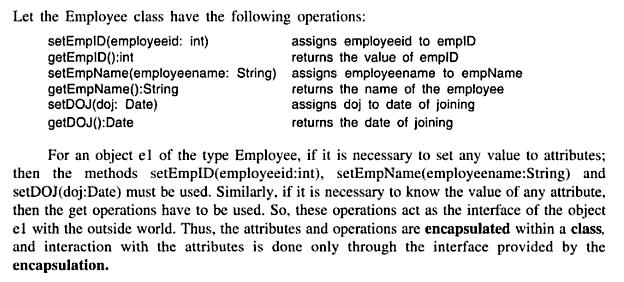 For example, consider the class Employee with attributes empid, empname and dateofjoining with is given below What is OOAD?