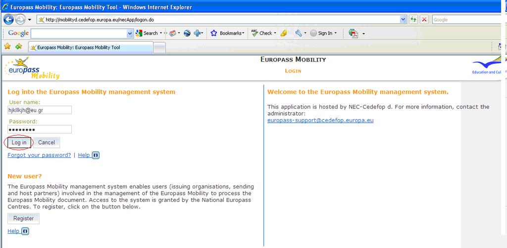 To create a mobility project Once your registration has been accepted, you can access the Europass Mobility management tool using your username and password, create a mobility project and define its