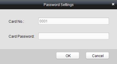 The card, having added the password, will display in the card list.