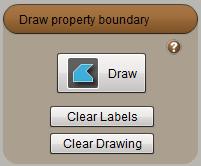 If you are not satisfied with part of the drawing and want to edit it, click on the drawn property to create vertices (gray squares) that can be dragged to reshape the boundary.