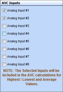To select which Analog Inputs will be used for this AVC operation, click <Setpoints> from the Toolbar located at the top of the GPC- XP Status Screen. Then click <Miscellaneous Settings>.