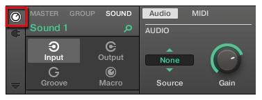 Using Advanced Features Using Other Sound Sources 5. Click Close to exit the Preferences dialog. 6. Plug anything (e.g., a turntable) into the audio interface s input pair that you selected in the Audio page for the first two inputs of MASCHINE.