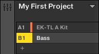 Adding a Bass Line Loading a Plug-in Instrument for the Bass 2. Type a new name (e.g., Bass ), then press [Enter] on your computer keyboard to confirm. The new name replaces the default name.
