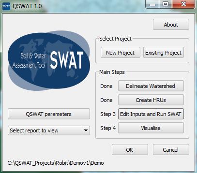 Sim1 already exists it will ask the user to confirm it should be overwritten. Click Cancel to close the SWAT Output form. 43.