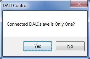 Setup and Verification 4.2.3.4 Control Lighting by the Broadcast DALI MASTER send to all connected DALI SLAVE by the broadcast in "control" tab.