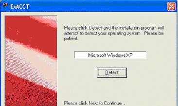 Your computer s operating system should appear in the window. Click the Next button. 9.