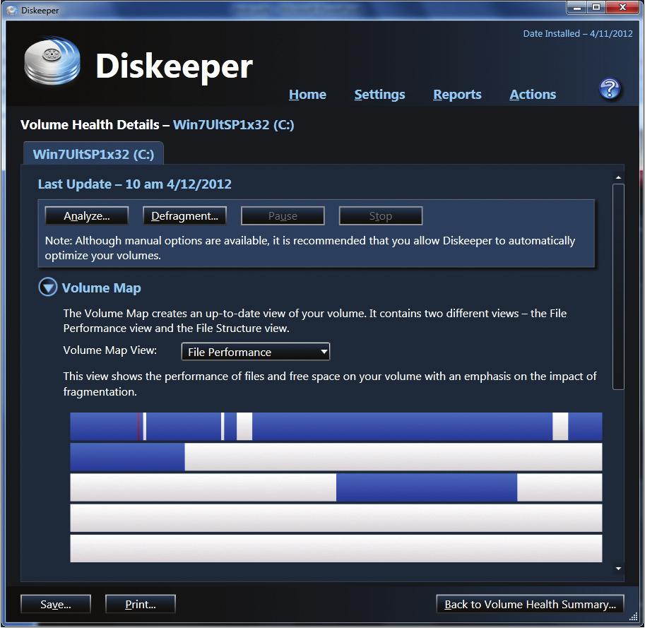 Also note that the Diskeeper Administrator edition (more
