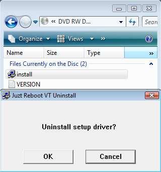 For Windows 95/98/ME/NT/2000/XP/2003/Vista/7: It is recommended to uninstall (in Supervisor mode) Juzt-Reboot Win Driver from the operating system by running UN_SETUP from Juzt-Reboot Driver Disk or
